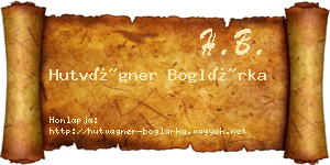 Hutvágner Boglárka névjegykártya