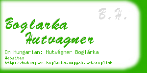 boglarka hutvagner business card