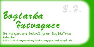 boglarka hutvagner business card